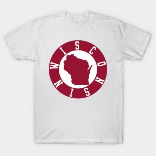 Wisconsin State Outline Decal T-Shirt